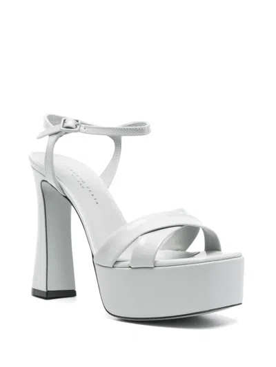 Roberto Festa Chunky High Heel Sandals In White