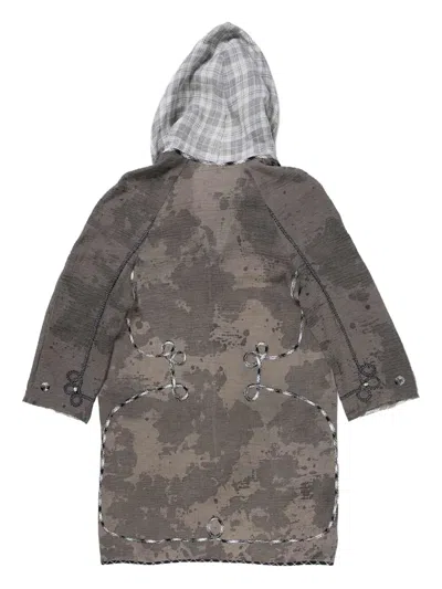 Communs Hooded Coat In Grey