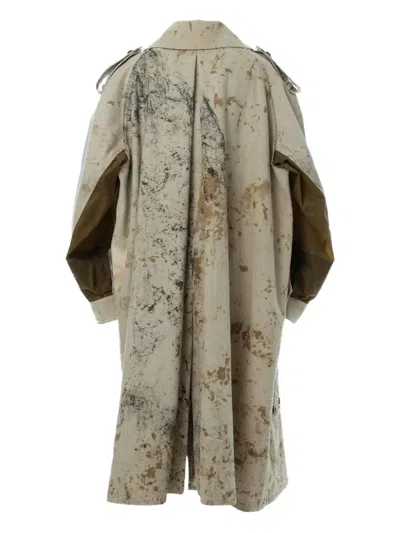 Communs Double-breasted Coat In Neutrals