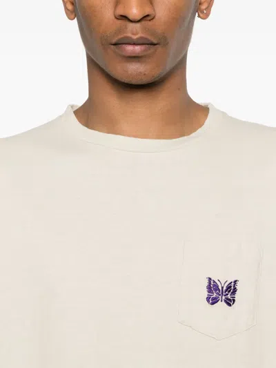 NEEDLES BUTTERFLY-EMBROIDERED T-SHIRT 