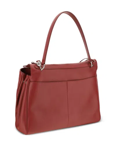Balenciaga Leather Shoulder Bag In Red