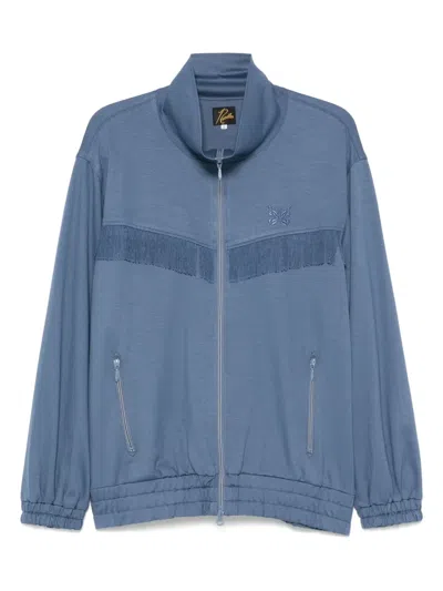 Needles Fringed Sweatshirt In Blue