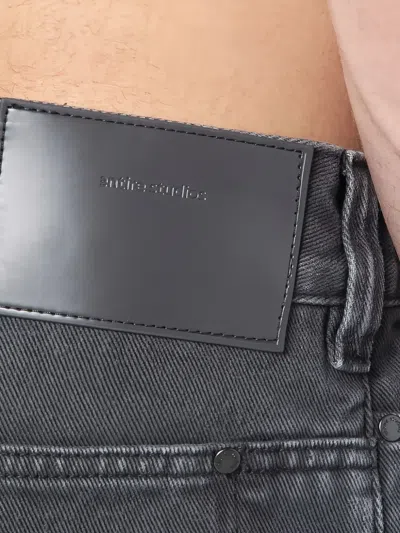 Entire Studios Washed Grey Denim Trousers In Grey