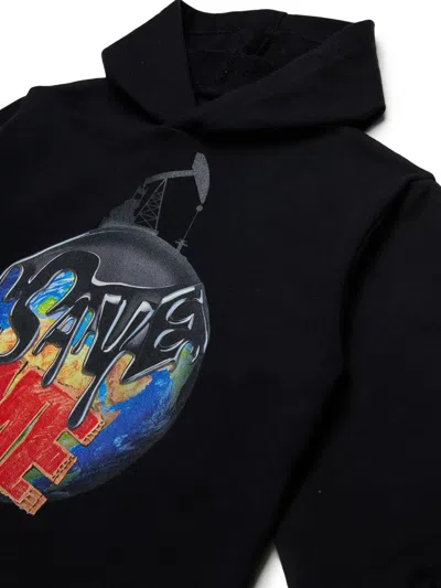 Myar Felpa In Cotone Deadstock Con Grafica Save Me In Black