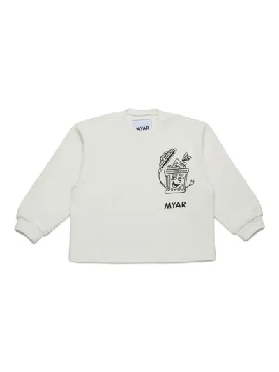 Myar Graphic-print Sweatshirt In White