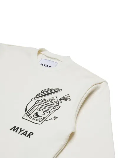 Myar Graphic-print Sweatshirt In White
