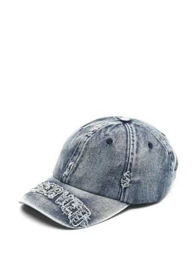 Izzue Denim Cap In Blue