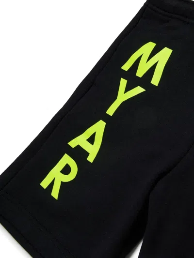 Myar Shorts In Felpa Deadstock Con Logo  In Black
