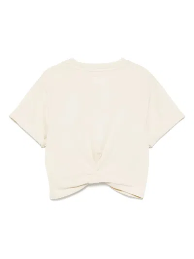 Izzue Embroidered T-shirt In Neutrals