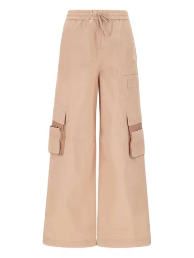 Iceberg Blush Parachute Cargo Fit Trousers In Neutrals