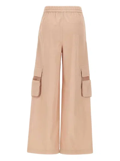 Iceberg Blush Parachute Cargo Fit Trousers In Neutrals