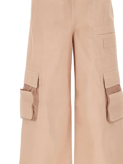 Iceberg Blush Parachute Cargo Fit Trousers In Neutrals