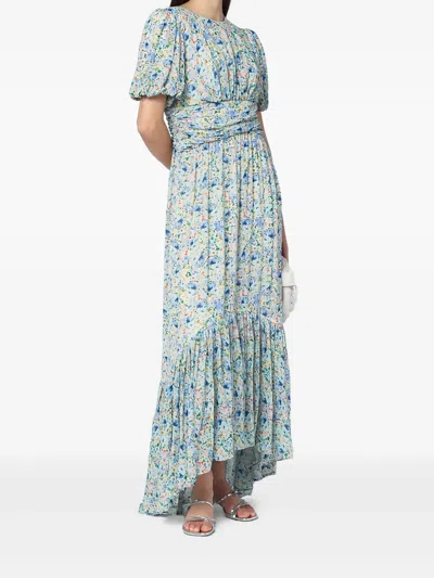 Malina Beatrice Dress With Floral Print In Blue