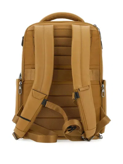 Piquadro 15.6” Laptop Holder Backpack In Yellow