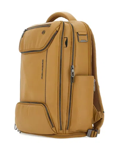 Piquadro 15.6” Laptop Holder Backpack In Yellow
