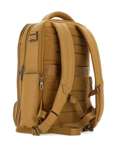 Piquadro 15.6” Laptop Holder Backpack In Yellow