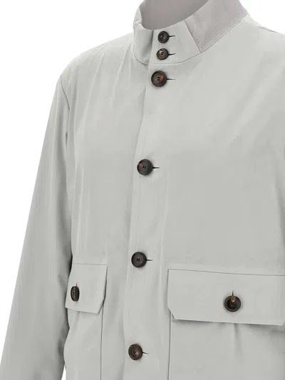 Rrd Nabucco Button-up Bomber Jacket In Grey