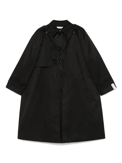 Rokh Button-up Coat In Black