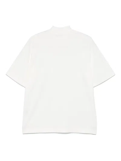Issey Miyake High-neck T-shirt In White
