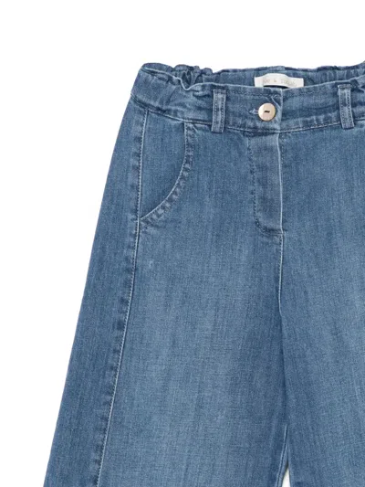 Zhoe & Tobiah Elasticated-waist Jeans In Blue