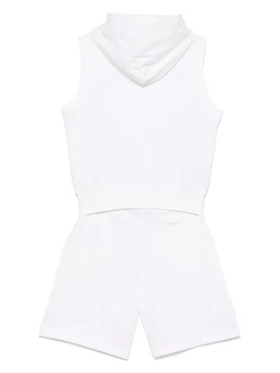 Aspesi Logo-print Shorts Set In White