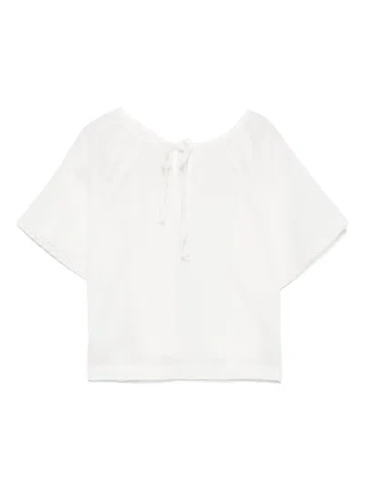 Zhoe & Tobiah Cotton Blouse In White