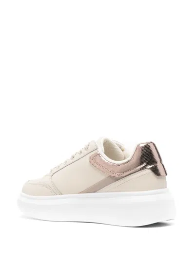 Liu •jo Logo-plaque Sneakers In Neutral