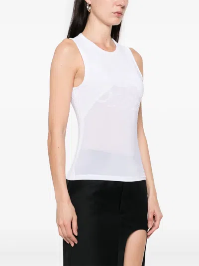 Jean Paul Gaultier Tank Top With Piercing In White