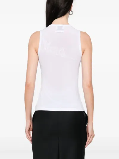 Jean Paul Gaultier Tank Top With Piercing In White