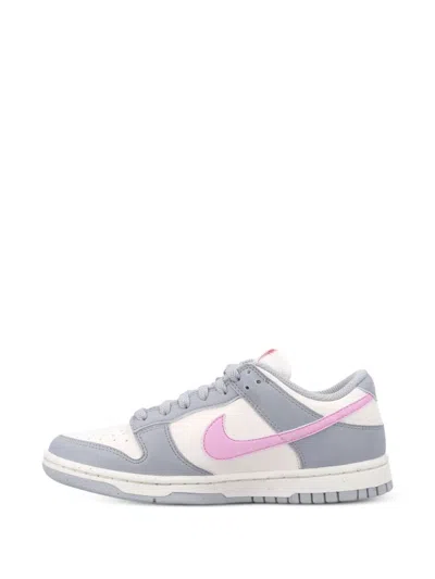 Nike Dunk Low Sneakers In Grey Leather In Grey