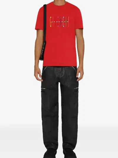 Givenchy Logo-print T-shirt In Red