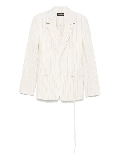 Ann Demeulemeester Long Sleeve Casual Jacket In White