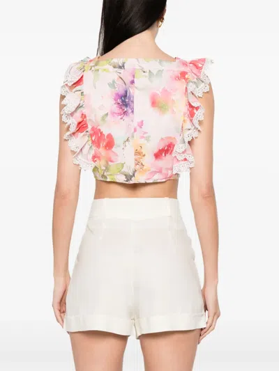 花卉印花坦克背心