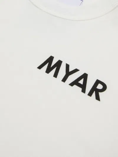 Myar T-shirt In Cotone Deadstock Effetto Tye-die In White