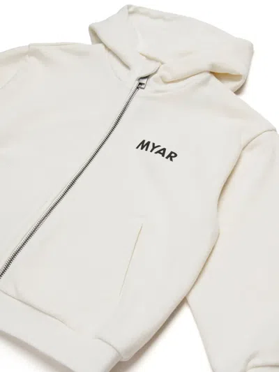 Myar Felpa In Cotone Deadstock Con Grafica Stand Up In White