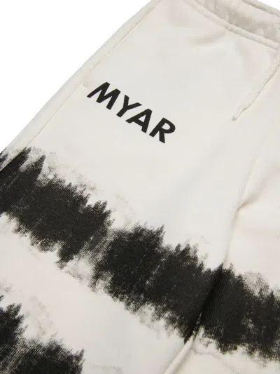 Myar Tie-dye Track Pants In White