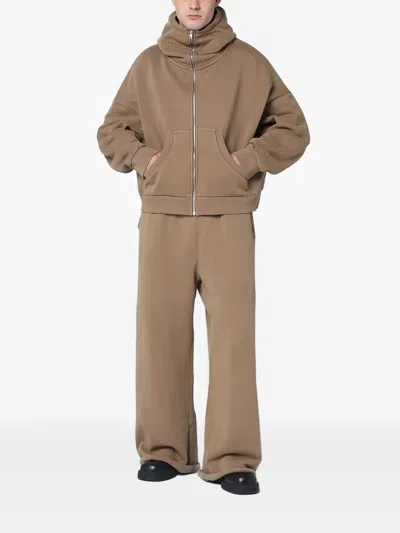 Entire Studios Wide-leg Track Pants In Brown