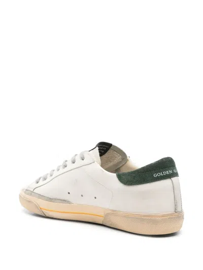 Golden Goose Super Star Leather Upper Toe And Tongue Suede Heel Sneakers Grey In Neutral