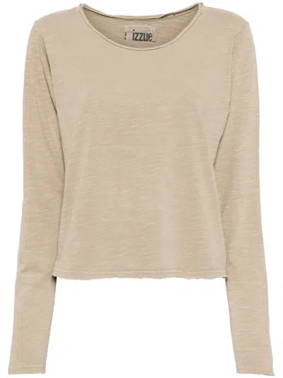 Izzue Long-sleeved T-shirt In Neutrals
