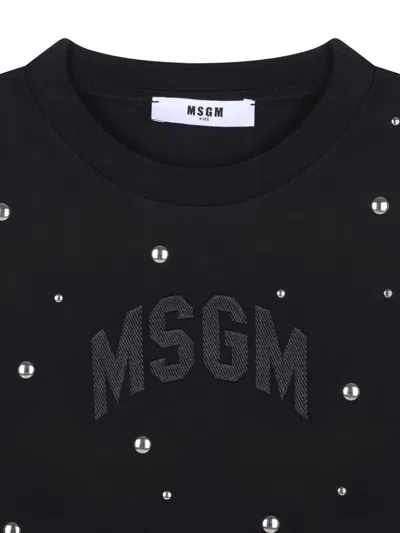 Msgm Cotton T-shirt In Black
