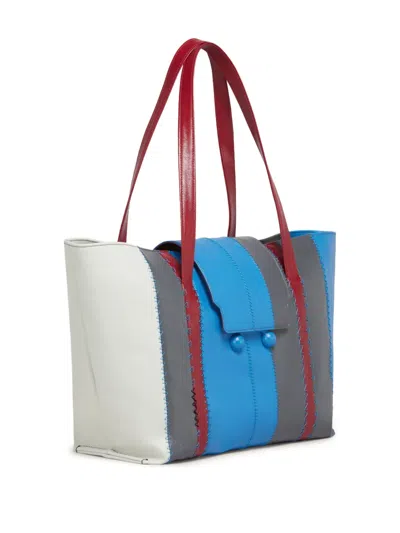 Marni Large Trunkaroo Tote Bag In Blue