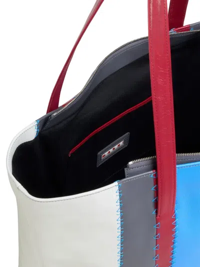 Marni Large Trunkaroo Tote Bag In Blue