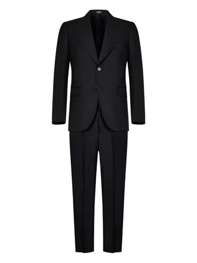 Franzese Collection Franzese Napoli Stefano De Martino Model Suit In Black