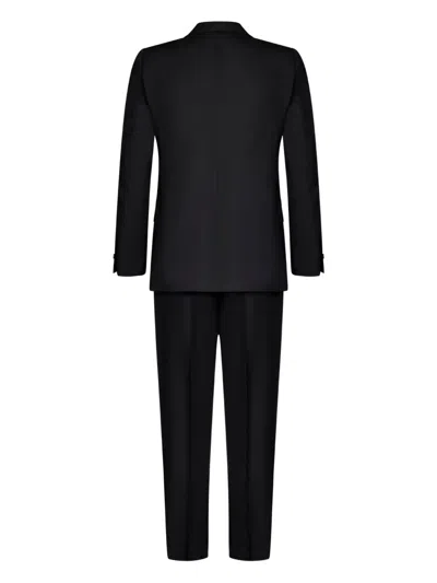 Franzese Collection Franzese Napoli Stefano De Martino Model Suit In Black
