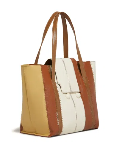 Marni Medium Trunkaroo Tote Bag In Brown