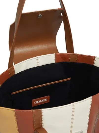 Marni Medium Trunkaroo Tote Bag In Brown