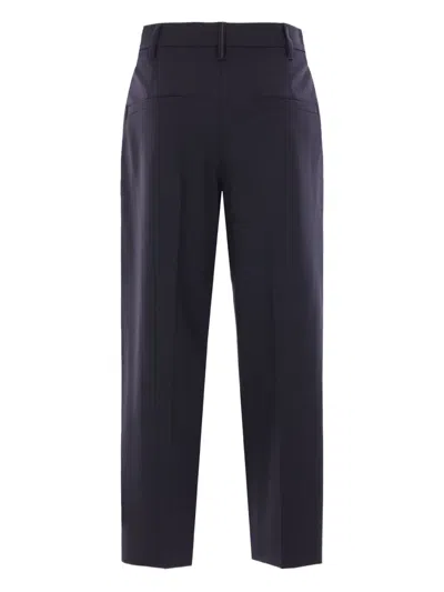 Brunello Cucinelli Blue Pants In Blue