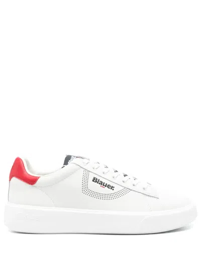 Blauer Leather Sneakers In White