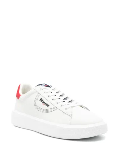 Blauer Leather Sneakers In White