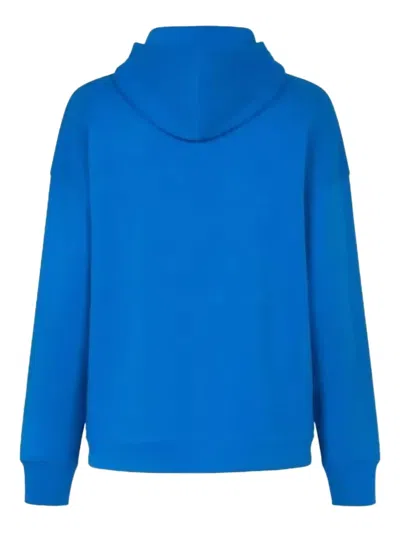 Givenchy Address Logo-print Hoodie In Blue